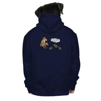 Pánská mikina Bastard Aplikace Krmení pánská mikina na zip Navy