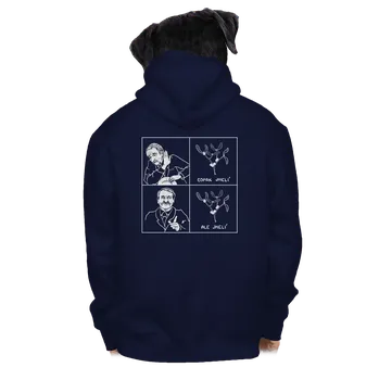 Pánská mikina Bastard Cimrman: Copak jmelí pánská mikina na zip Navy