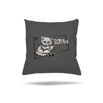 Polštář Bastard Kočičí horoskop: Beran polštář Gray Pol