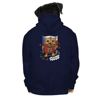 Pánská mikina Bastard Houkej pánská mikina na zip Navy