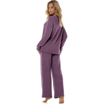 Dámská souprava LaL 2414 - volný střih Fialová M