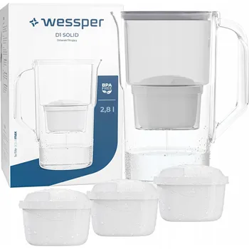 Filtrační konvice Filtrační konvice Wessper D1 SOLID FutureFlow 3,3 l stříbrná/šedá