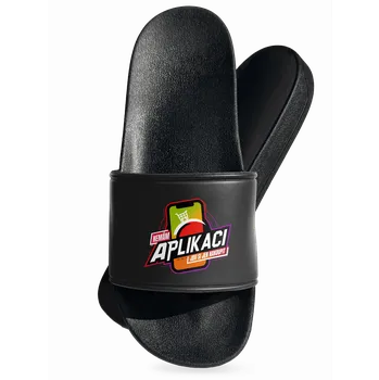 Pánské pantofle Bastard Nemám aplikaci pantofle Black