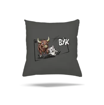Polštář Bastard Kočičí horoskop: Býk polštář Gray Pol