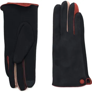 Černé módní rukavice