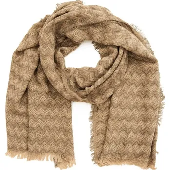 Šála Dámský šál cik cak - hořčicový