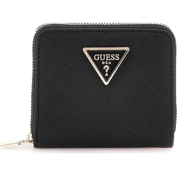 Peněženka Peněženka GUESS MERIDIAN SLG SMALL ZIP AROUND SWBG8778370-BLA – Černá