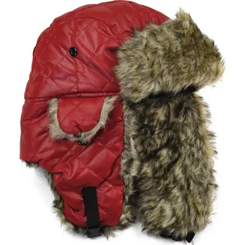 Čepice Zimní ušanka červená