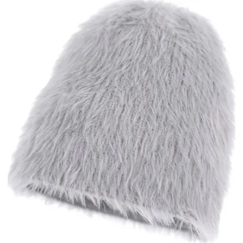 Čepice Teplá huňatá čepice šedá