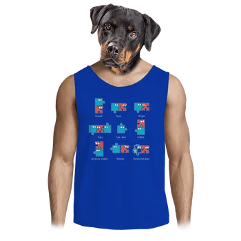 Pánské tílko Bastard Puzzlesútra pánské tílko Royal Blue