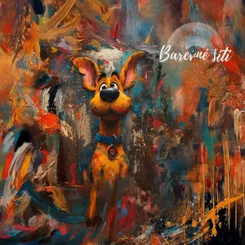 Úplet, Pes s modrým obojkem, panel (E) (Top kvalitní úplet Bella)