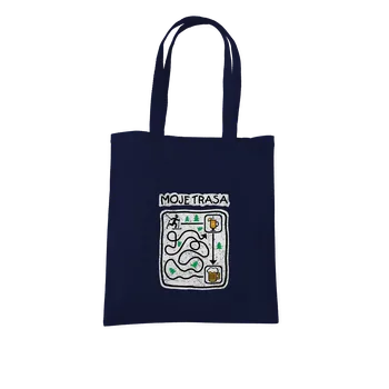 Nákupní taška Bastard Moje běžecká trasa taška French Navy