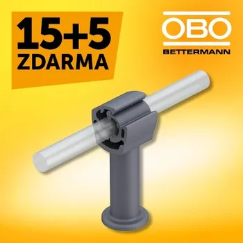 Hromosvod Podpěra vedení OBO 177/55 M8 výška=55mm 5207487 AKCE 15+5