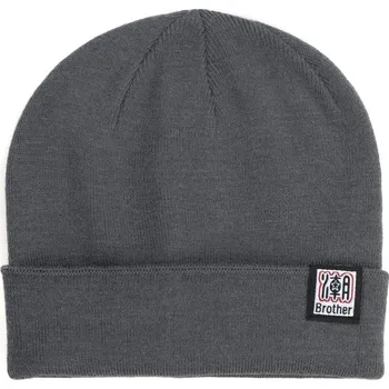 Pokrývka hlavy Čepice beanie dvojitá šedá
