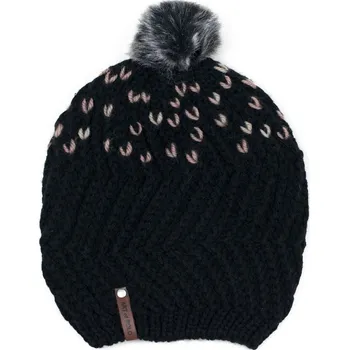 Čepice Oversize melírovaná čepice černá