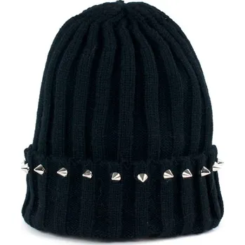 Pokrývka hlavy Černá čepice se cvoky