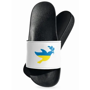 Pánské pantofle Bastard Ukrajina - Holubice obrys pantofle White