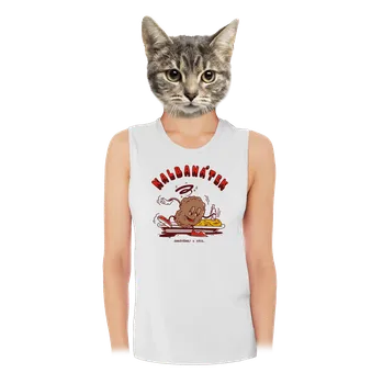 Bastard Kalbanátek dámské tílko volné White