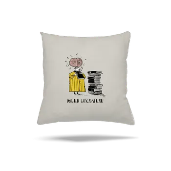 Polštář Bastard Miluji literaturu polštář Stracciatella
