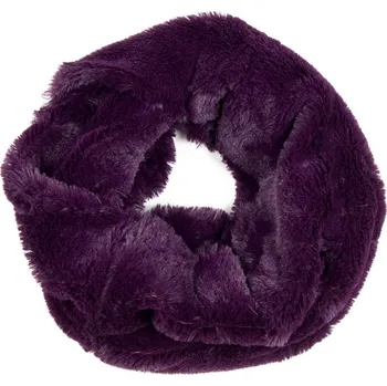 Šála Fialový kožíškový tunel