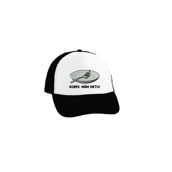 Kšiltovka Bastard Mám dietu kšiltovka truckerka Black cap