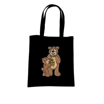 Nákupní taška Bastard Hrdí rodiče taška Black