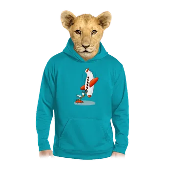 Chlapecká mikina Bastard Jsme si blíž dětská mikina klokanka Hawaiian Blue