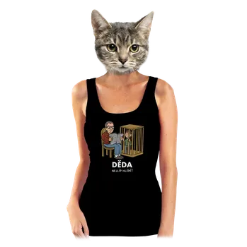 Bastard Děda hlídá dámské tílko klasické Black