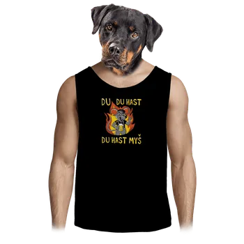 Pánské tílko Bastard Du hast myš pánské tílko Black