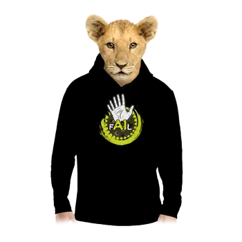 Chlapecká mikina Bastard AI Fail dětská mikina klokanka Black