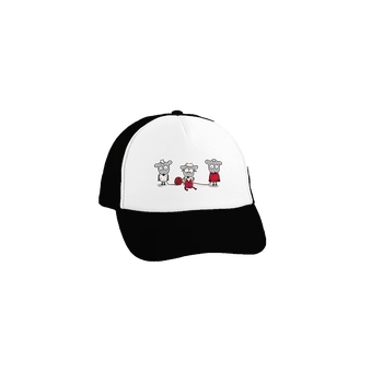 Kšiltovka Bastard Koloběh vlny kšiltovka truckerka Black cap