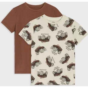 Chlapecké tričko Sinsay - Sada 2 triček - béžová - 059FT-08X - 059FT-08X-104