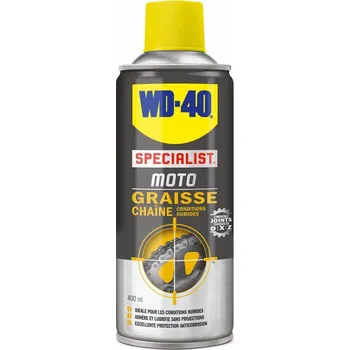WD-40 Specialist® Motocyklový vosk na řetěz za mokrých podmínek - sprej 400 ml 33788
