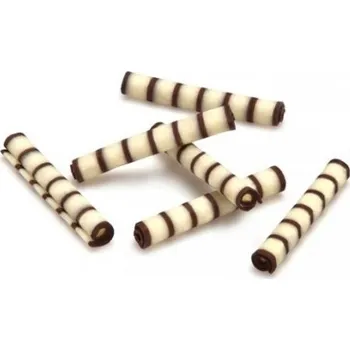 Čokoláda Čokoládové tyčinky PENNE ROLLS, čokoládová ozdoba 50g