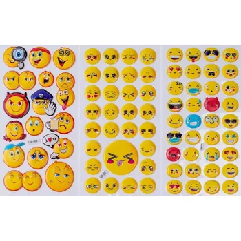 samolepka Fandy Samolepky plastické Adore 6 ks 02 smile