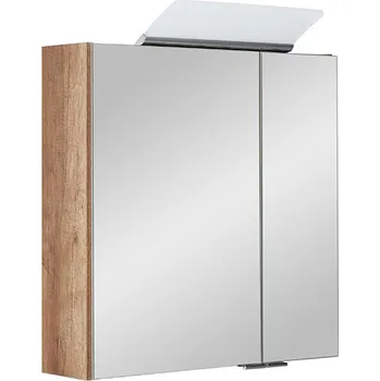 Koupelnový nábytek BPS-koupelny Zrcadlová skříňka závěsná s LED osvětlením Luisa CA 60 ZS