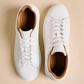 Pánská obuv Reserved - Kožené tenisky - bílá - 498FF-00X - 498FF-00X-43