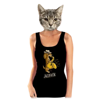 Bastard Jazzevčík dámské tílko klasické Black