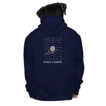 Pánská mikina Bastard Plavu v chemii pánská mikina na zip Navy