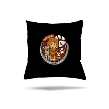Polštář Bastard Psí horoskop: Lev polštář Black