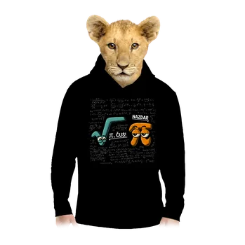 Chlapecká mikina Bastard Pí, čus! dětská mikina klokanka Black