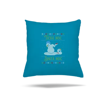 Polštář Bastard Vánoční koleda polštář Blue Turquoise
