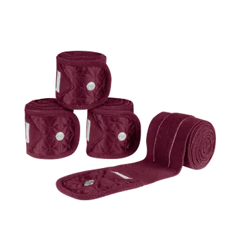Vybavení pro koně Waldhausen Fleecové bandáže Rom 4 ks vínové