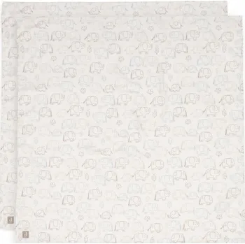 Jollein Pleny zavinovací 2ks 115x115 cm Elephant Tales