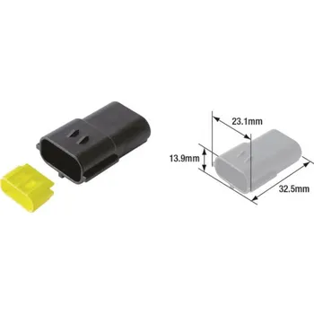 TOURMAX Elektrická spojka samec Vodotěsný typ 070 (FRA) ETP-113