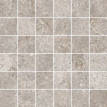 Venkovní dlažba Landstone Mosaico 5x5 Gravel - dlaždice mozaika 30x30 šedá LST115N