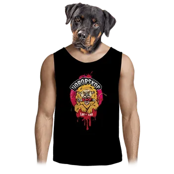 Pánské tílko Bastard Hororskop - Lev pánské tílko Black