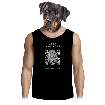 Pánské tílko Bastard Jsem jedinečný pánské tílko Black