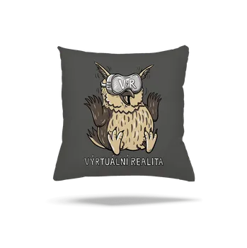 Polštář Bastard Výrtuální realita polštář Gray Pol