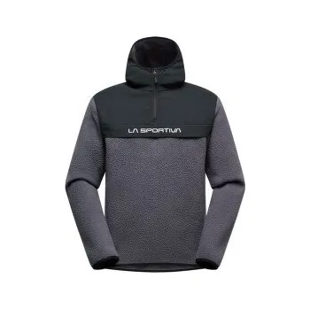 Pánská mikina La Sportiva GUIDANCE SHERPA HOODY MEN Onyx/Black šedá XXL